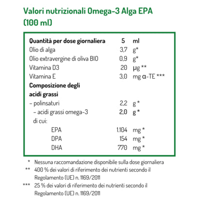 Omega-3 Alga EPA - 100 ml