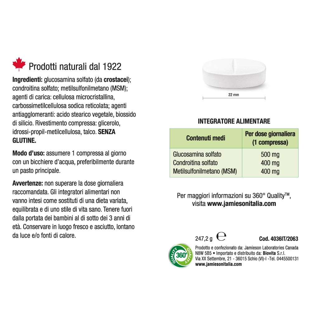 Glucosamina Controitina MSM - 120 compresse