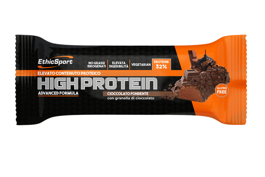 High Protein - Barretta Proteica - 45 g CIOCCOLATO FONDENTE