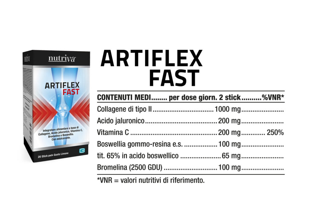 Artiflex Fast - 20 stick gusto limone