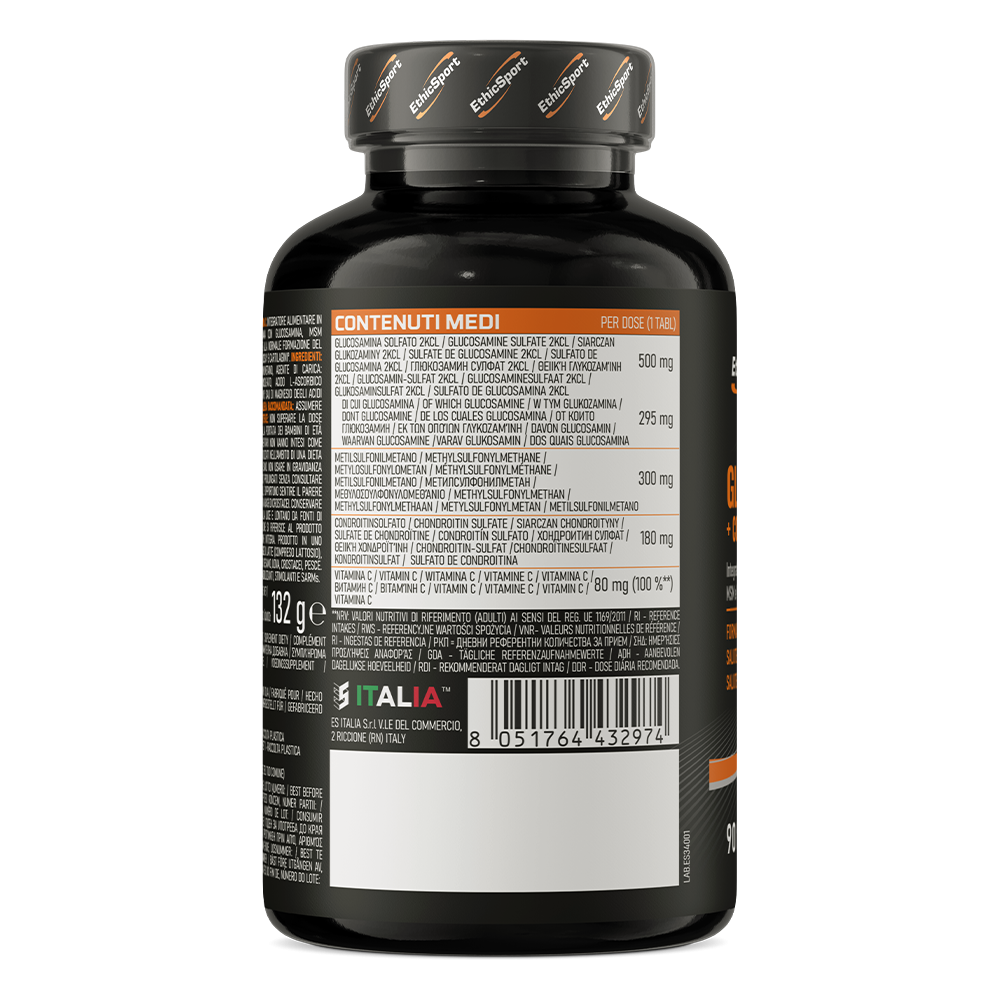 Glucosamina + Condroitina + MSM + Vitamina C - 90 compresse