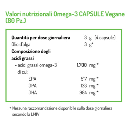 Omega-3 Capsule Vegane - 80 capsule