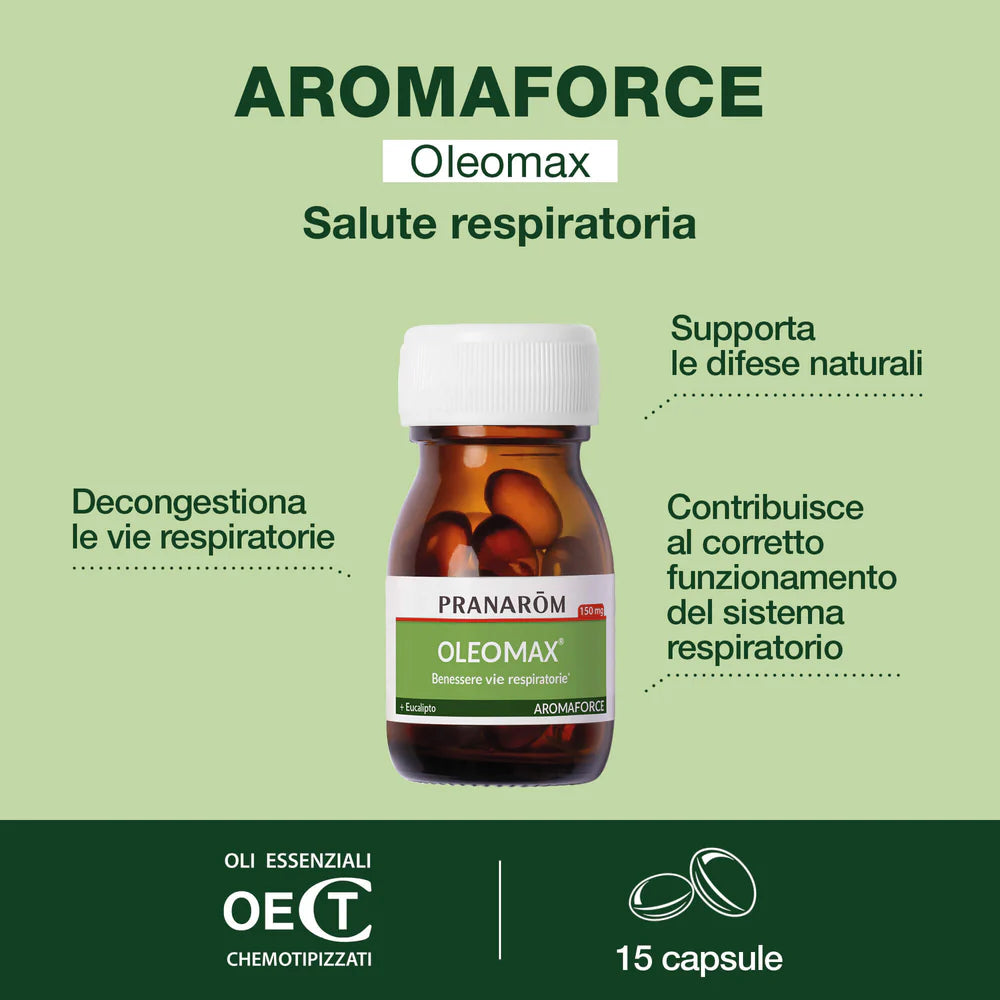 Oleomax Benessere Vie Respiratorie - 15 perle